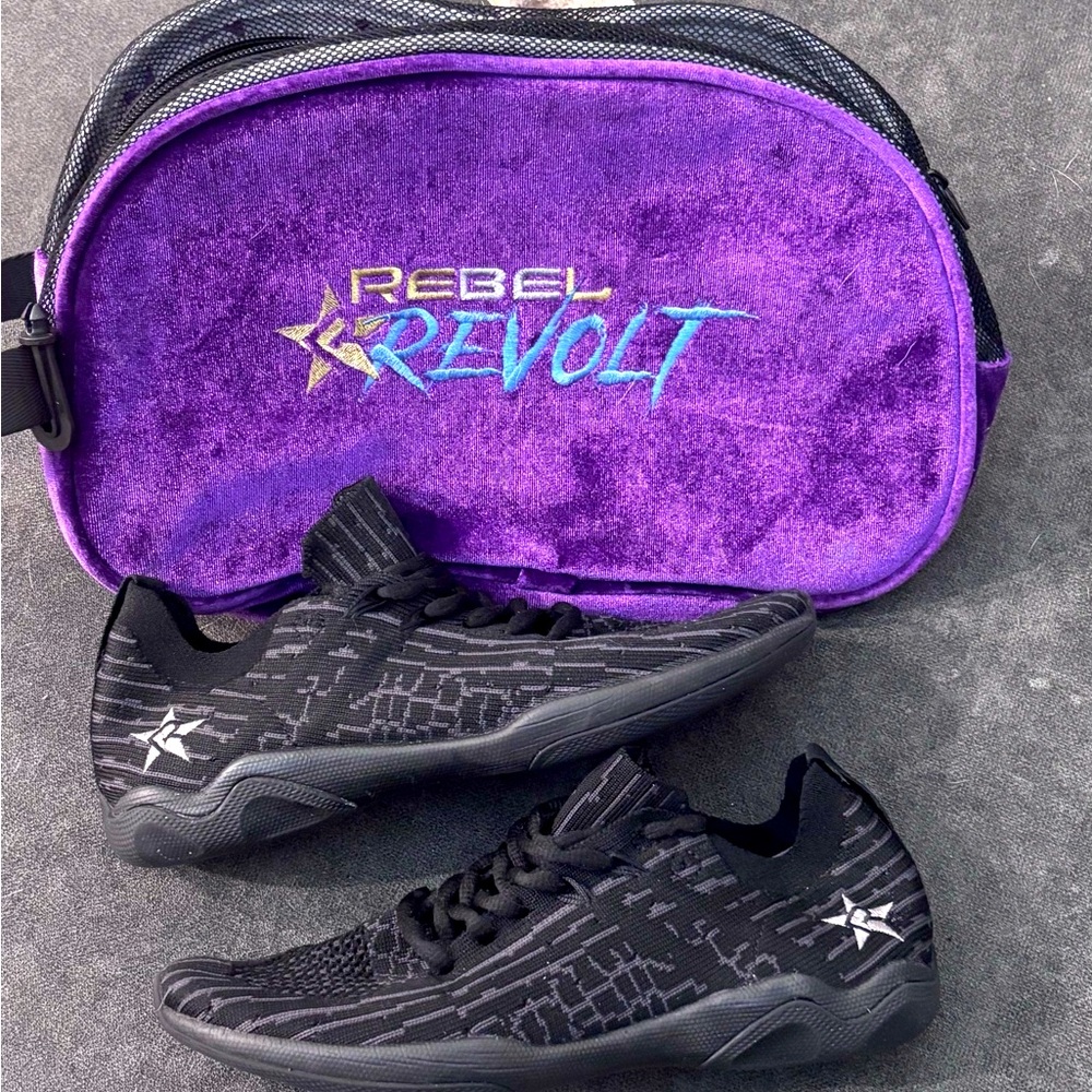 Rebel revolt Cheer Black sneakers size 6 women